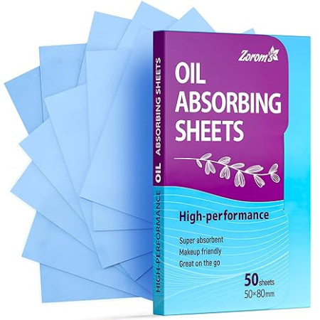 High-Performance Oil Absorbing Sheets for Face - 50 sheets - Perfectly Absorbent Face Blotting Sheets 